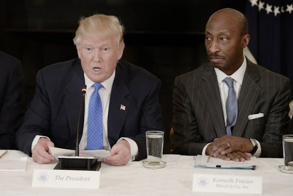 Merck CEO Kenneth Frazier was the first CEO to quit President Trump's business panel in the wake of the Charlottesville violence.