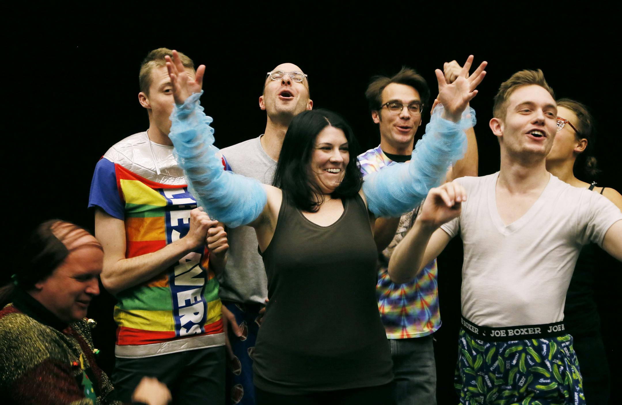A dress rehearsal at the Guthrie Theater for "Relics," a futuristic one-act set 300 years in the future November 9, 2014 in Minneapolis ,MN.] Jerry Holt Jerry.holt@startribune.com