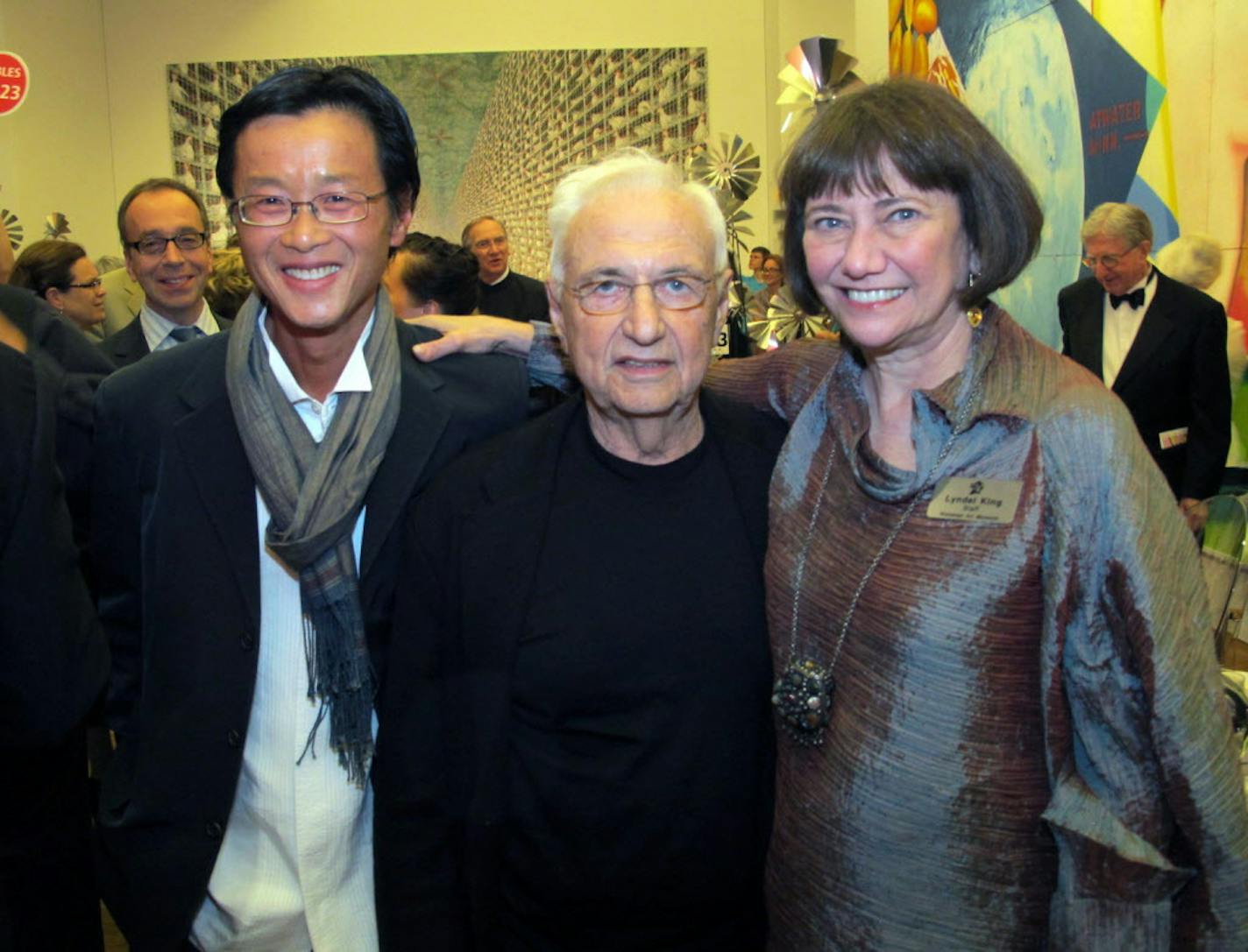 Sara Glassman, sglassman@startribune.com The Weisman Art Museum celebrated its reopening and expansion with a gala. Architects Edwin Chan and Frank Gehry of Gehry Partners and Lyndel King, director at Weisman Art Museum.