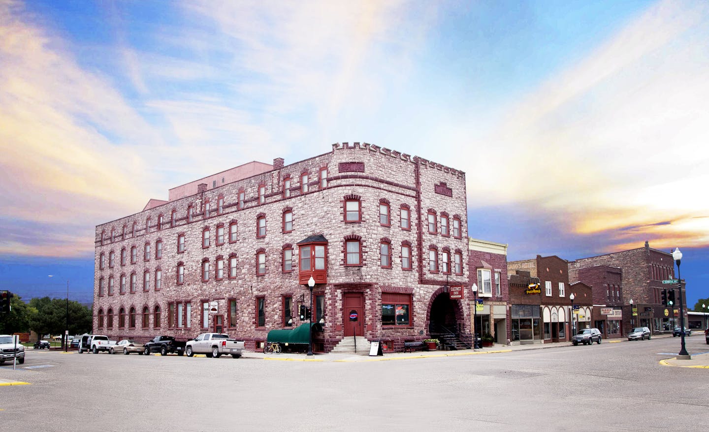 The Historic Calumet Inn in Pipestone narrowly avoided condemnation in August after it began shedding its heavy quartize veneer. The new owner, Tammy Grubbs, is trying to repair the building and restore hotel as a destination.