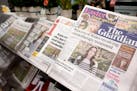 Newspaper front-pages are seen at a newsagent in London, Saturday, March 23, 2024. Britain's Kate, Princess of Wales's revelation she is undergoing tr