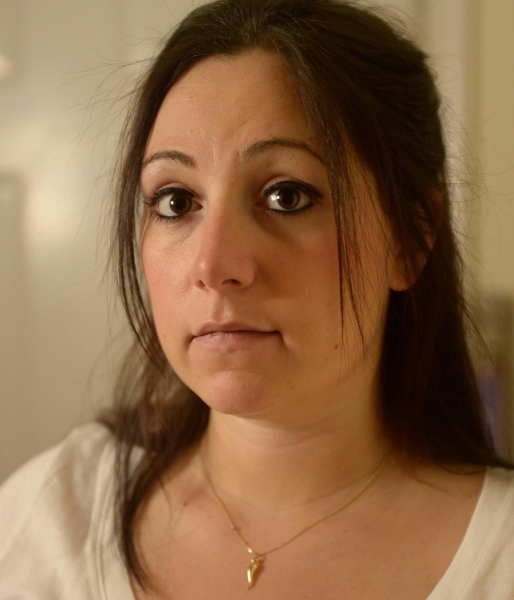 Lindsay Tornambe, 27, who is seven months pregnant with a baby girl is photographed in Beltsville, Md. on Tuesday, April 15, 2014. ( J.M. Eddins Jr. )