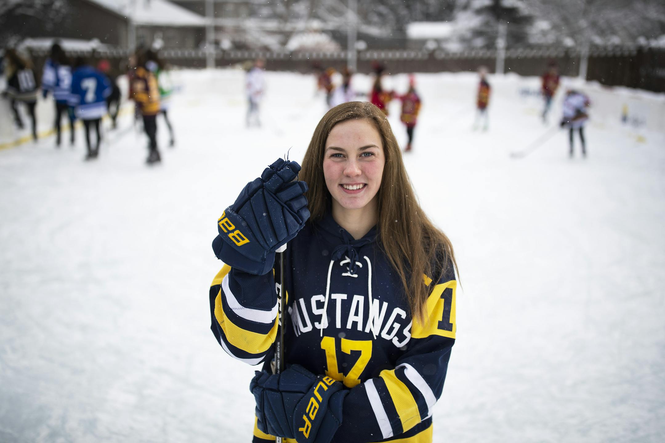 Olivia Mobley of Breck was the Star Tribune girls' hockey Metro Player of the Year for the 2019-20 season.