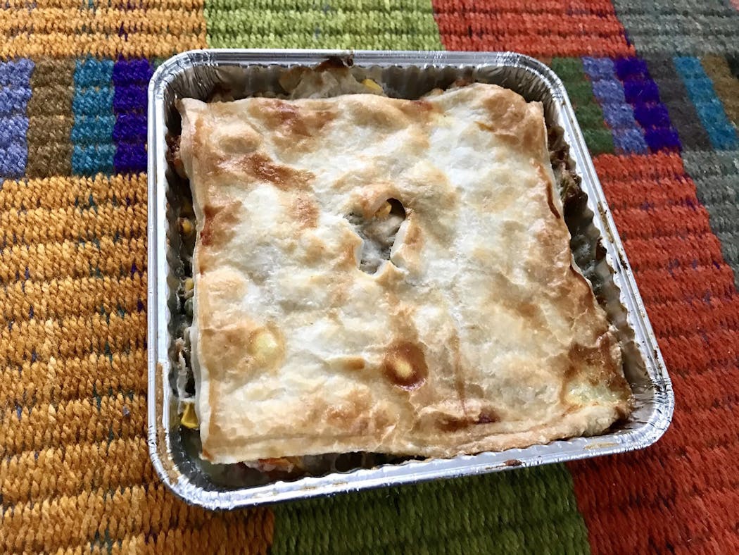 Chicken pot pie and Lakewinds Co-op.