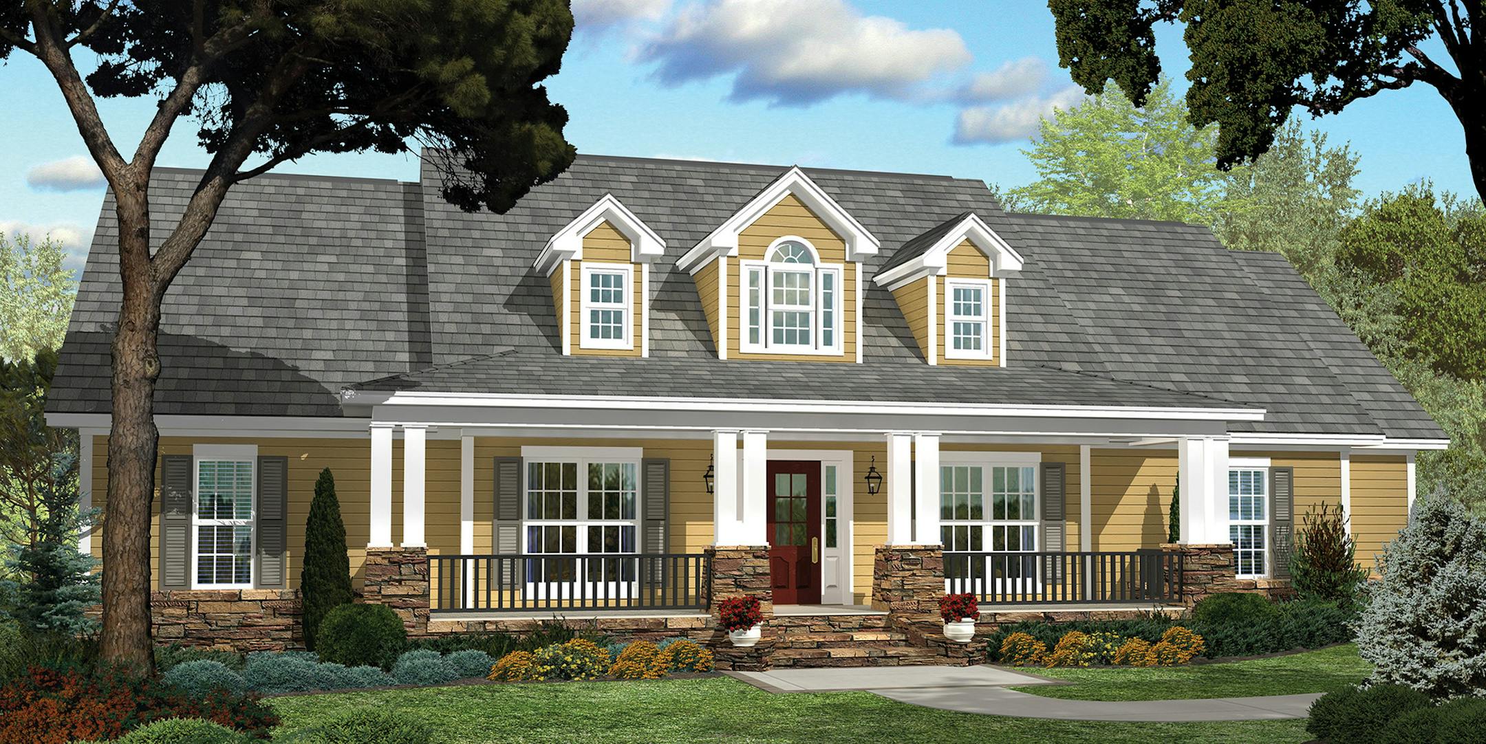 Country-style home for home plan HOTW140028