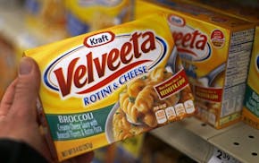 Kraft Velveeta rotini and cheese at a grocery market in Pittsburgh.