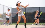 Maple Grove’s Zoe Adkins, Class 2A’s top-ranked singles player, struggled on the court for a time after the death of her father, Doug, in 2020.