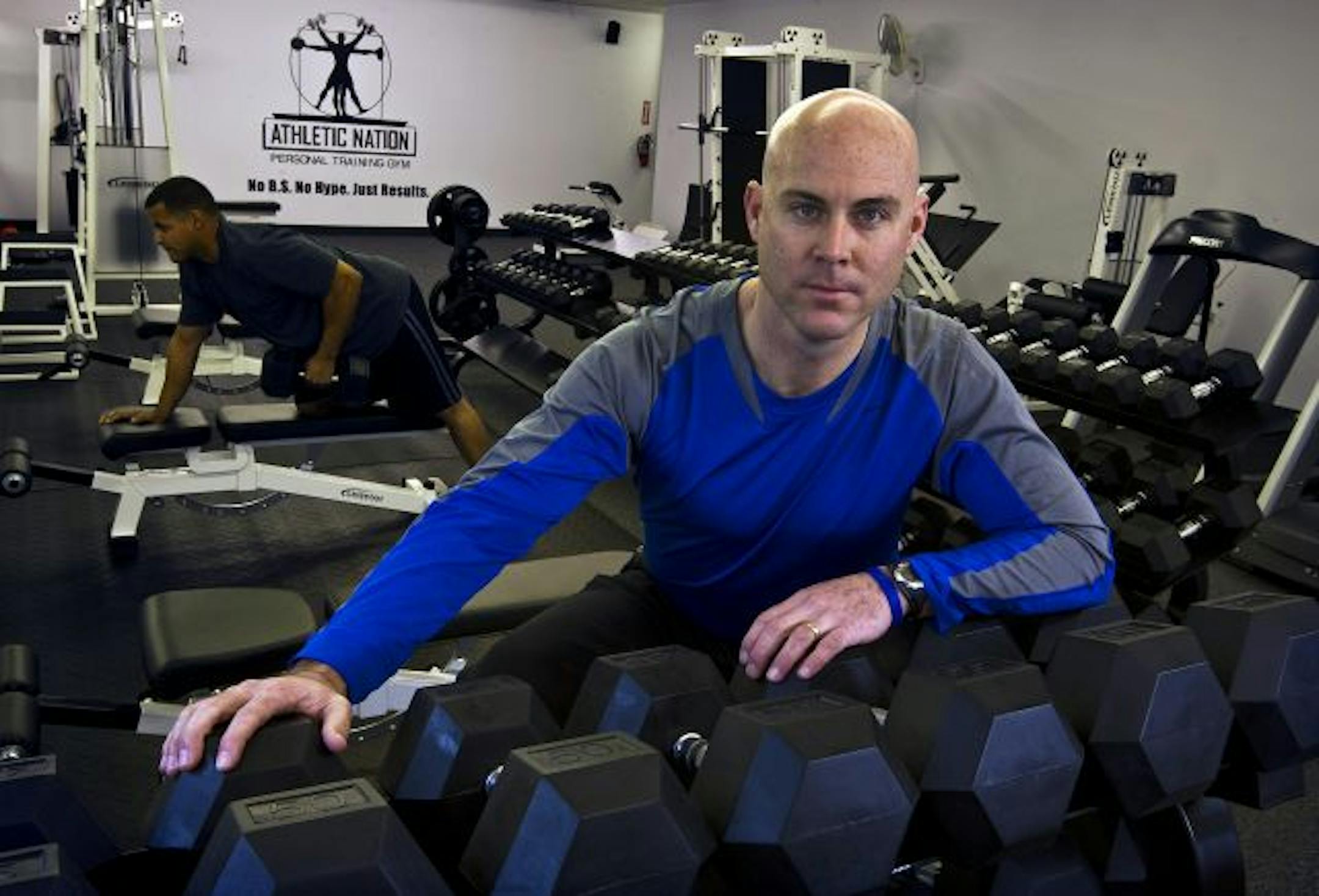 Kean Corkery, 43, survived a stroke 5 years ago and recovered through physical therapy.