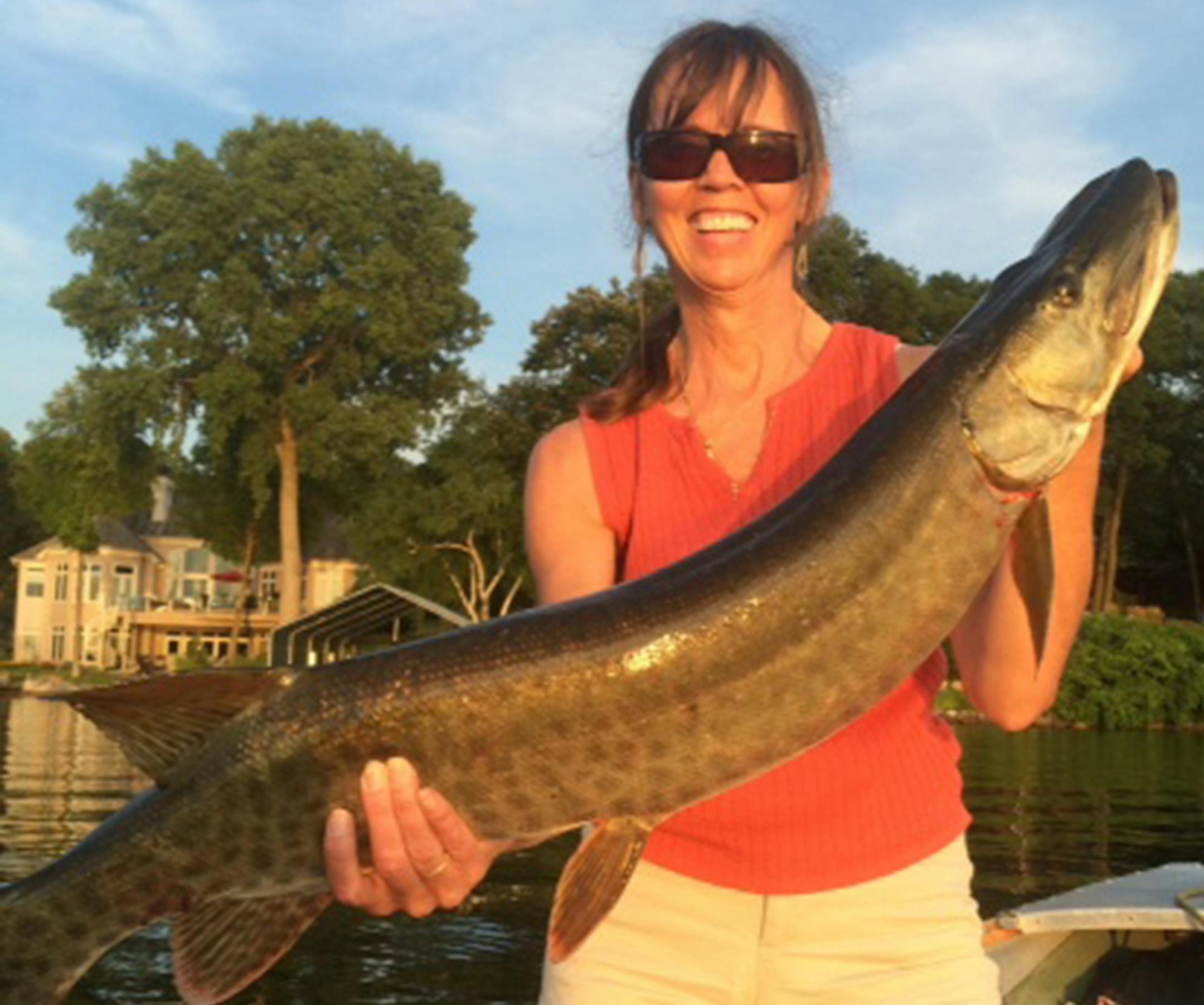 Debbi Graham, Minnetonka • 41-inch muskie • Lake Minnetonka