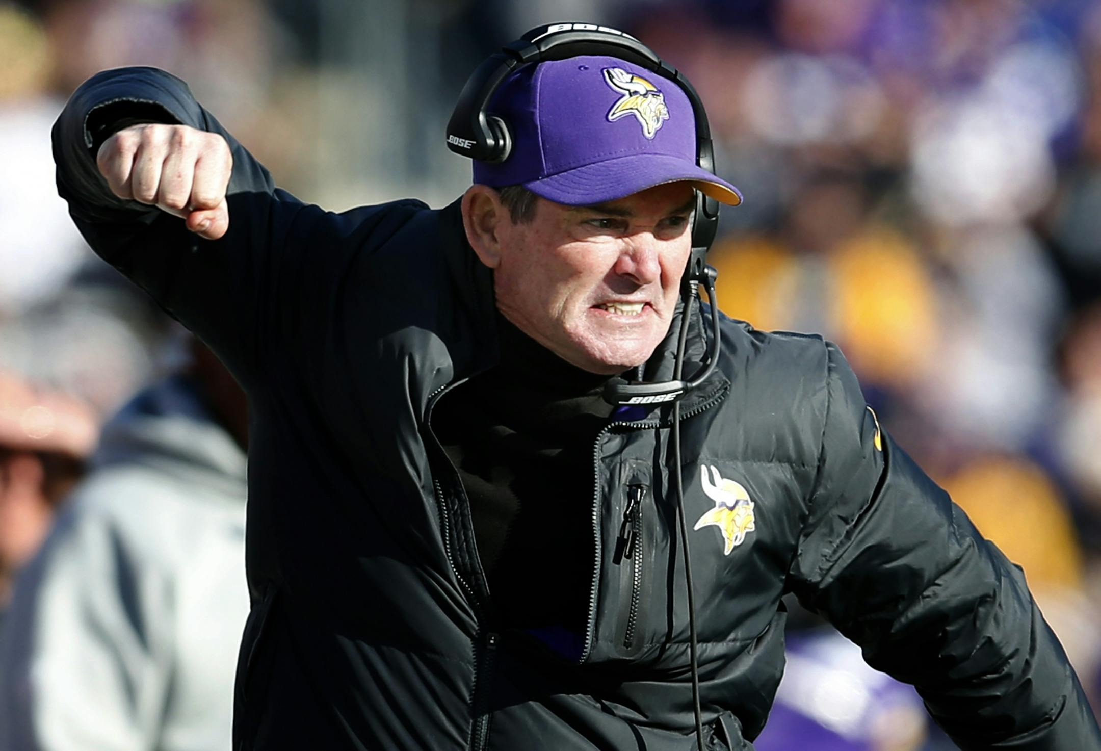 Minnesota Vikings head coach Mike Zimmer.