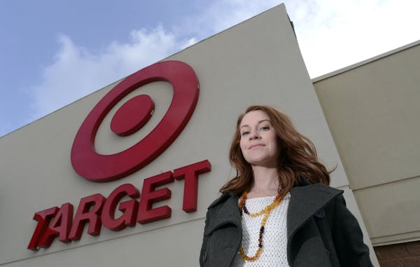 Target-Canada-Shopper-Laurel MacLeod shown outside a new Target location in Toronto, Ontario, Friday, February 1, 2013.