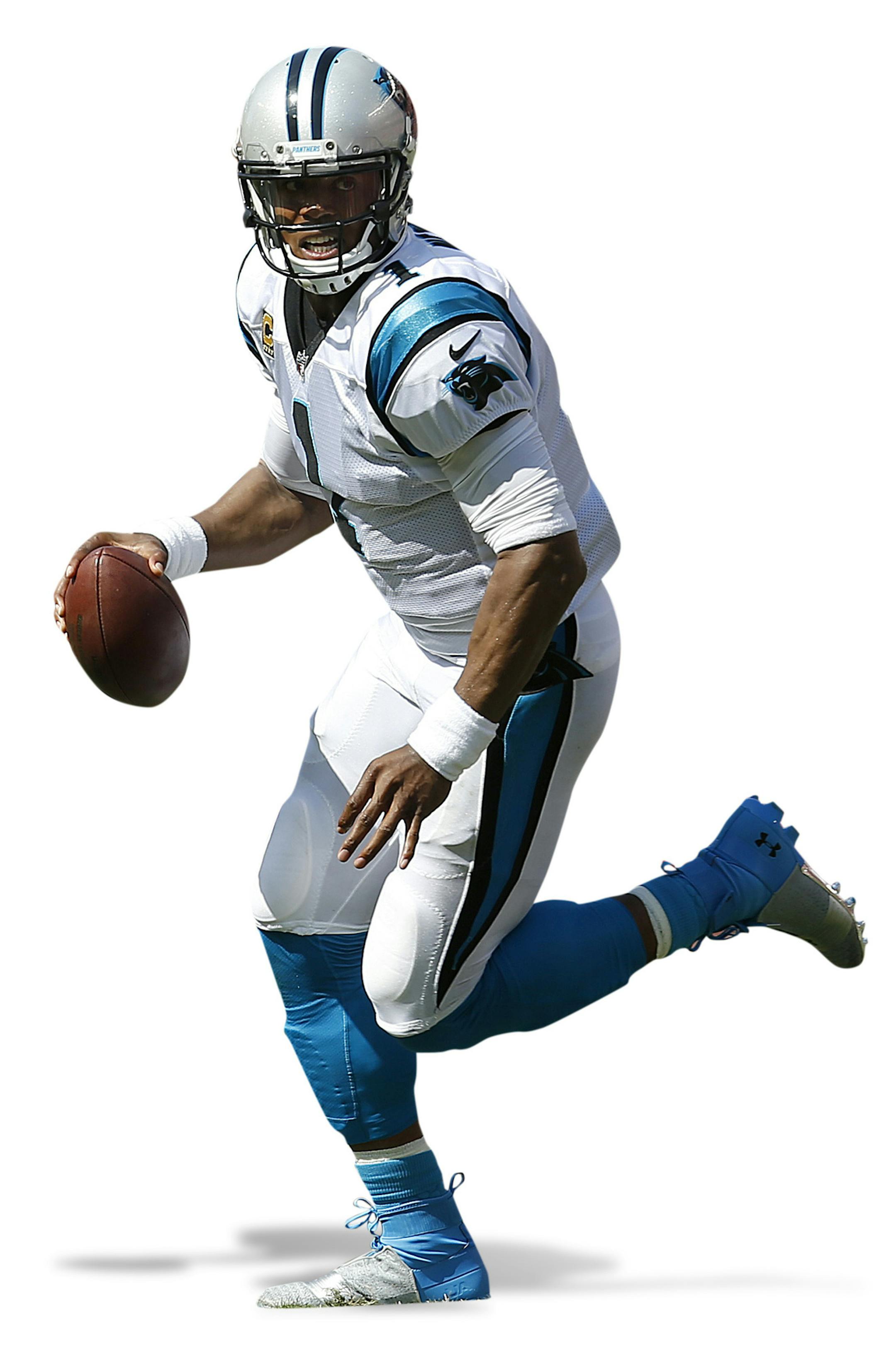Carolina Panthers quarterback Cam Newton scrambles during an NFL football game between the San Francisco 49ers and the Panthers in Santa Clara, Calif., Sunday, Sept. 10, 2017. (AP Photo/Tony Avelar) ORG XMIT: FXN