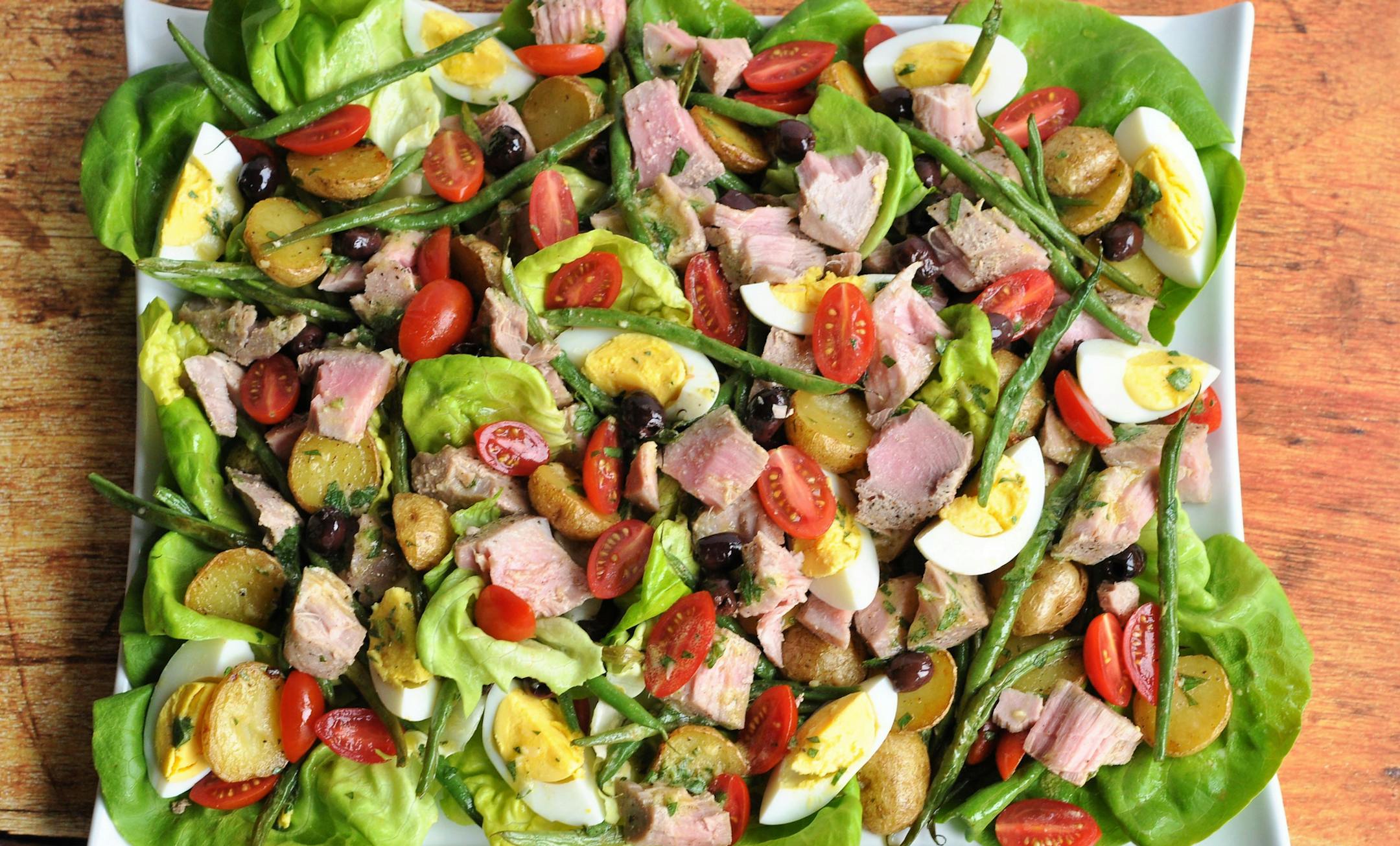 Roasted NiÁoise Salad With Fresh Tuna. Photo by Meredith Deeds * Special to the Star Tribune