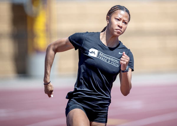 Amira Young was part of the 4x400 relay team that broke a Gophers school record on Thursday night.