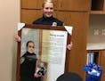 Ashley Bergeron was sworn in as a Maplewood police officer seven years after her uncle Sgt. Joe Bergeron was killed in an ambush.