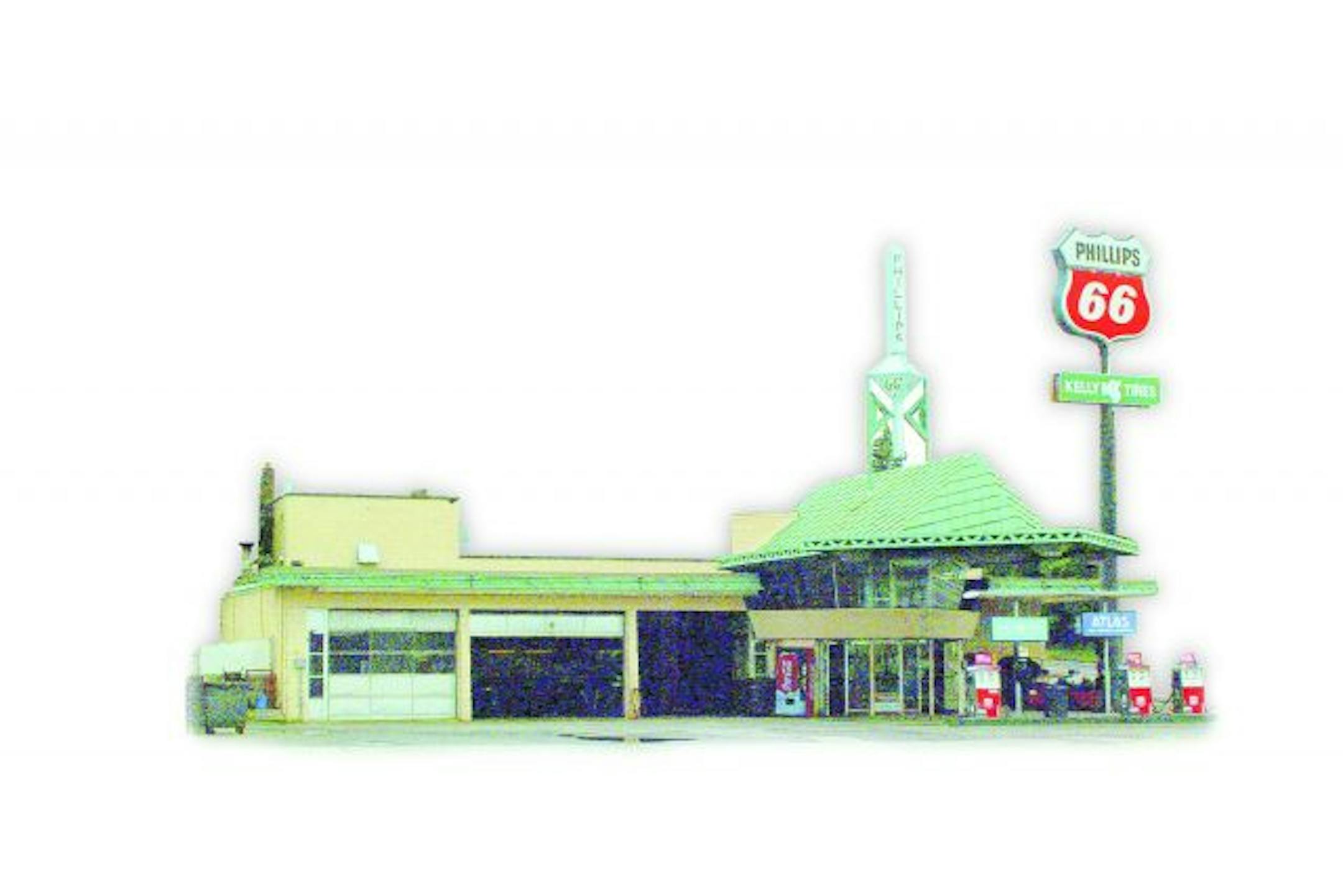 Here are the photos of the Frank Lloyd Wright gas station that you requested, taken earlier today. The gas station/repair center is now called Best Service. PHOTO BY. -Mike Sylvester Pine Journal Editor , Cloquet