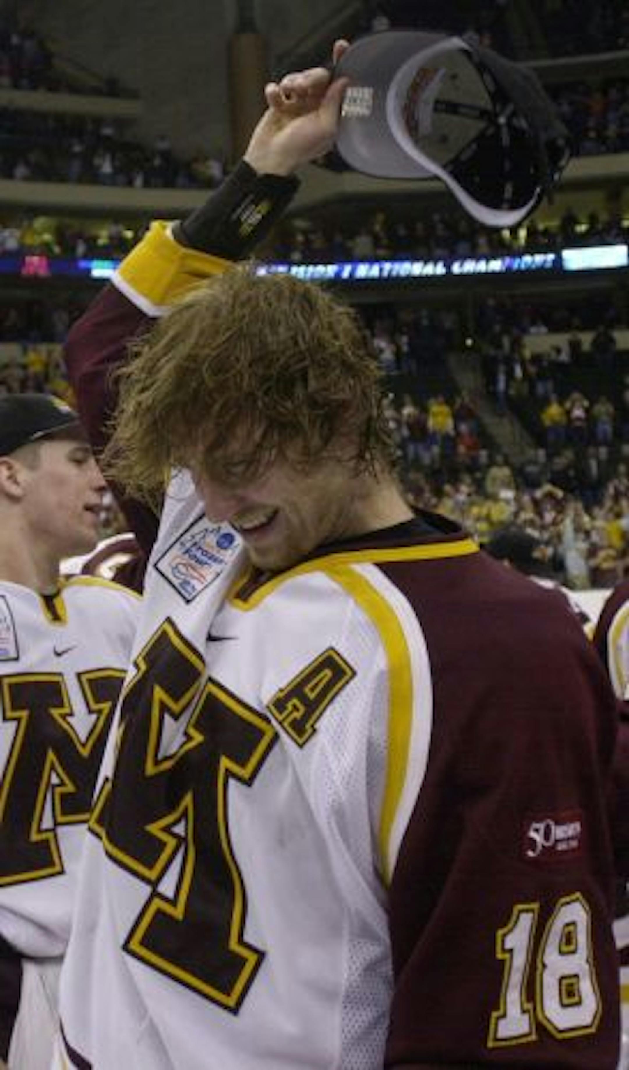 The Gophers' Grant Potulny (shown in 2002) is now an assistant coach with the team.