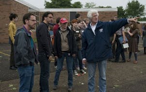 The Coen Brothers on the set of "A Serious Man"