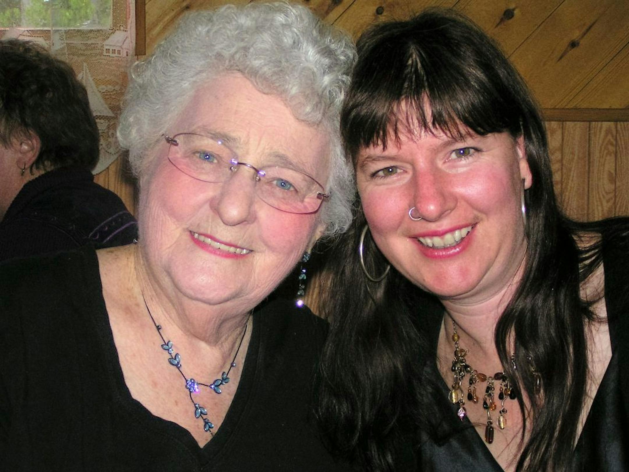 The author, at right, is pictured with her mother-in-law, Isabelle.