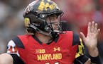 Maryland quarterback Perry Hills (11) throws a pass during the first half of an NCAA college football game against Howard, Saturday, Sept. 3, 2016, in
