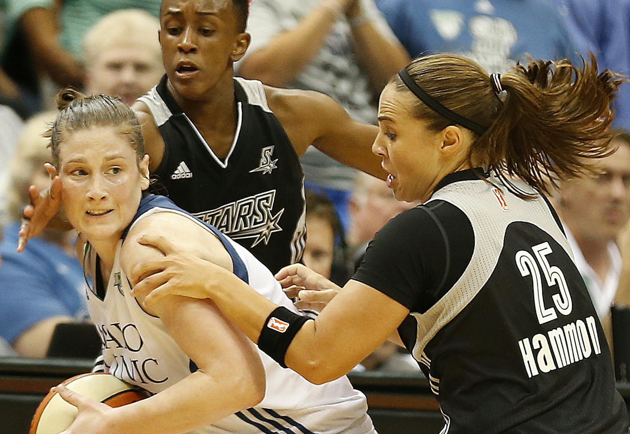 Lindsay Whalen showed off her total game in two Lynx playoff victories over Becky Hammon and San Antonio. In Thursday's Game 1, Whalen finished three rebounds shy of a triple-double. On Saturday, she scored 31 points as the Lynx finished the sweep.