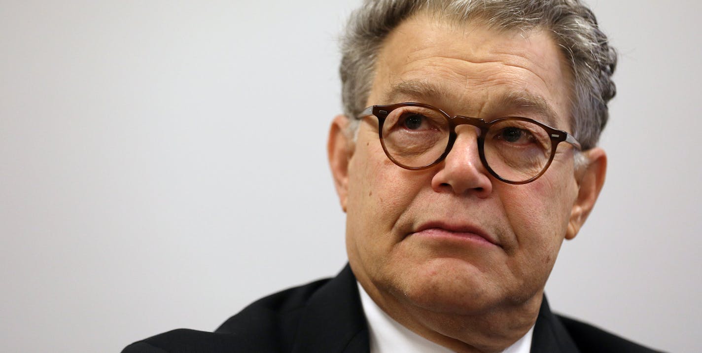 U.S. Sen. Al Franken held a round table discussion while touring Green Central Park Elementary School. ] ANTHONY SOUFFLE &#xef; anthony.souffle@startribune.com U.S. Sen. Al Franken toured Green Central Park Elementary School to hear more about their teacher diversity efforts Tuesday, Oct. 10, 2017 in Minneapolis.