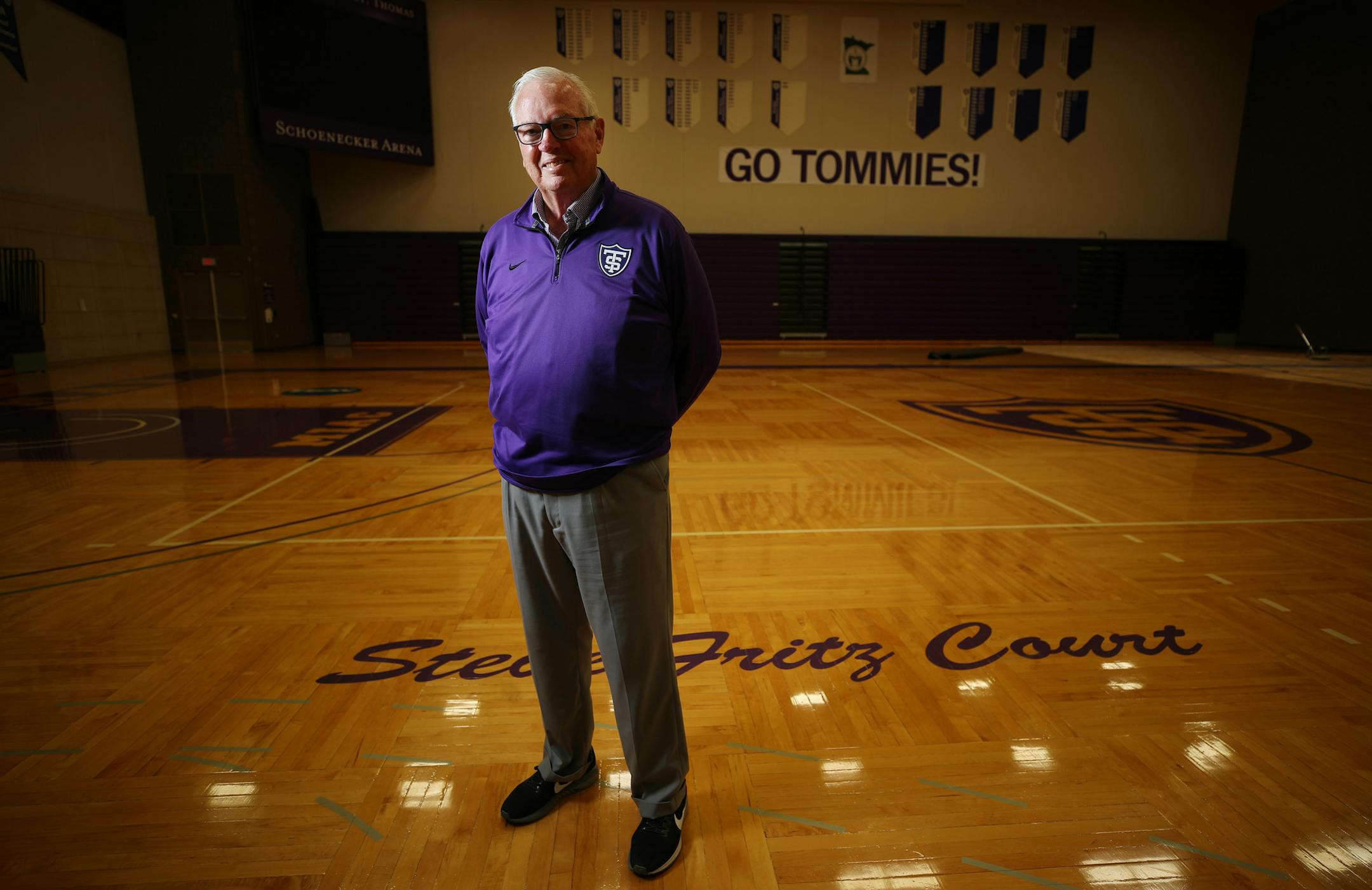 Steve Fritz is retiring as St. Thomas University head basketball coach of 30 years Thursday September 6, 2018 in St. Paul, MN. ] JERRY HOLT ï jerry.holt@startribune.com