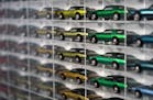 Hot Wheels collector Ryan Wurzbacher has nearly 1,000 of the first cars issued, in 1968, framed in his Andover home.
