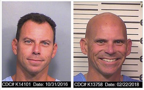 An Oct. 31, 2016 photo provided by the California Department of Corrections and Rehabilitation shows Erik Menendez, left, and a Feb. 22, 2018 photo provided by the California Department of Corrections and Rehabilitation shows Lyle Menendez. The Menendez brothers, who were convicted of killing their parents in their Beverly Hills mansion nearly three decades ago, have been reunited in the Southern California prison San Diego's R.J. Donovan Correctional Facility. The brothers are serving life sent