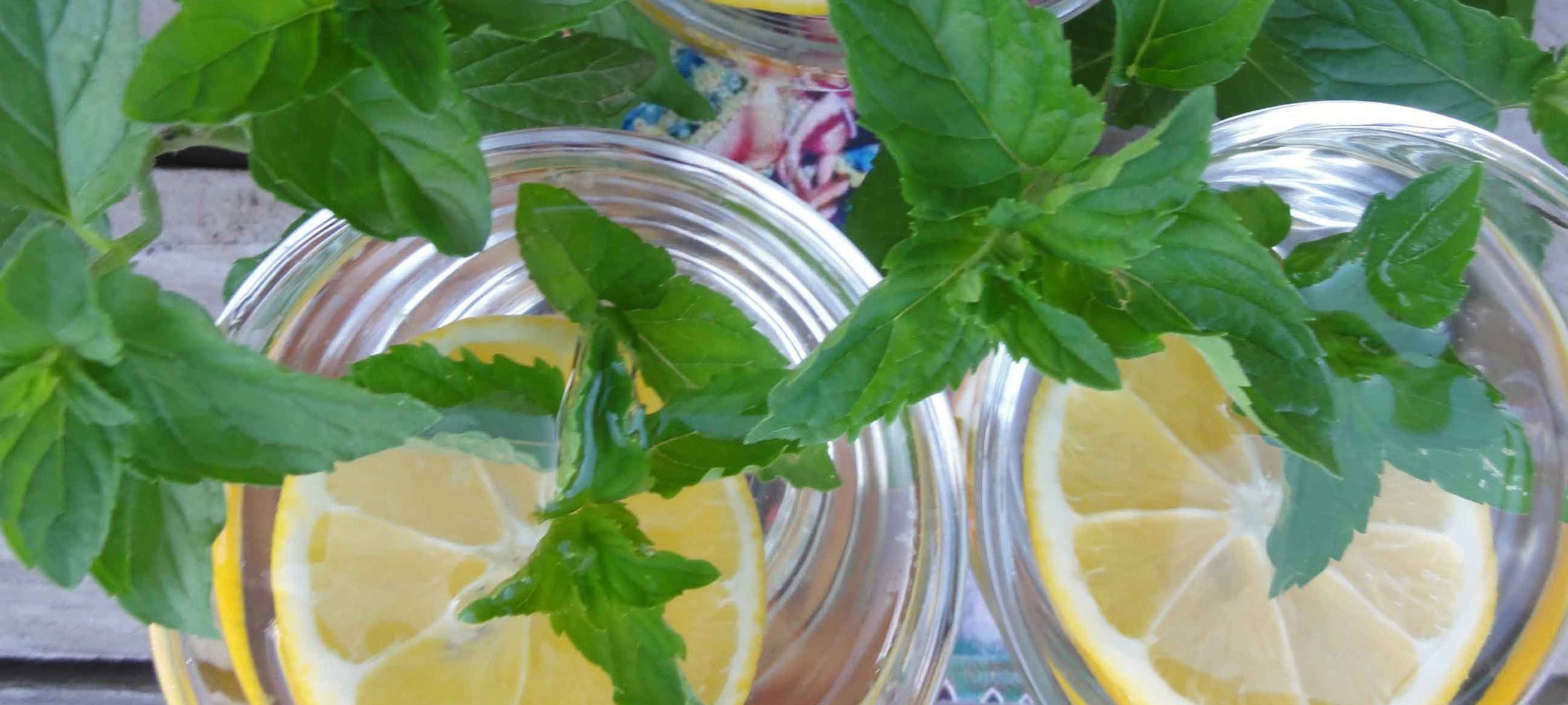 A cold drink on a hot day hits the spot. Lemon and mint infusion is good hot or cold. (Sharon K. Ghag/Modesto Bee/MCT) ORG XMIT: 1139872 ORG XMIT: MIN1306152303530284