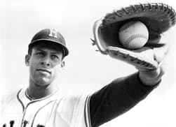 Orlando Cepeda was a 19-year-old first baseman for the Minneapolis Millers in 1957.