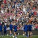The U.S. women's national team received a standing ovation as they made their way onto the field for an open practice at Allianz Field, Monday, Septem