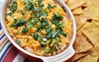 Meredith Deeds, Special to the Star Tribune Mexican Layered Dip with Baked Tortilla Chips