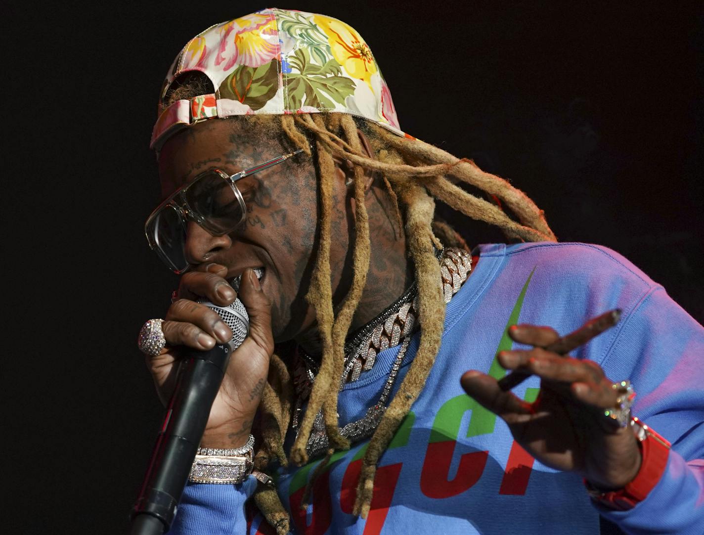 Lil Wayne performed at Soundset at the Minnesota State Fairgrounds on May 26, 2019.