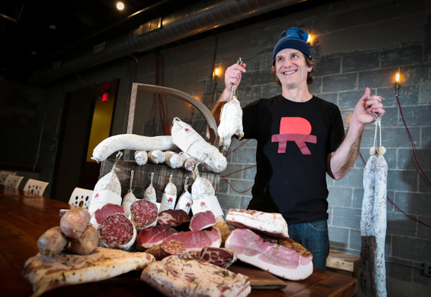 Mike Phillips runs Red Table Meat Co. in Minneapolis, Minn. He was photographed on Thursday, December 11, 2014.  ] RENÉE JONES SCHNEIDER reneejones@startribune.com