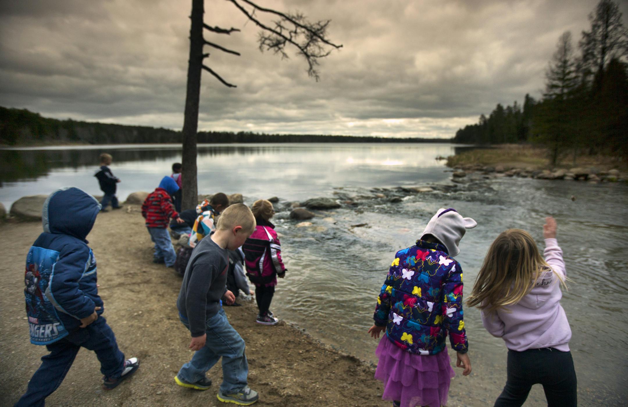 As water flows out of Lake Itasca in NW Minnesota, the Mississippi River begins a 2,552 mile journey to the Gulf of Mexico. The headwaters are one of Minnesota's most popular tourist attractions, Here, elementary school children enjoy a field trip to the National landmark. The headwaters of the Mississippi were preserved by creating Minnesota's first state park, Itasca, in 1891. ] Minnesota _State of Wonders, Spring in NW Minnesota. BRIAN PETERSON ‚Ä¢ brian.peterson@startribune.