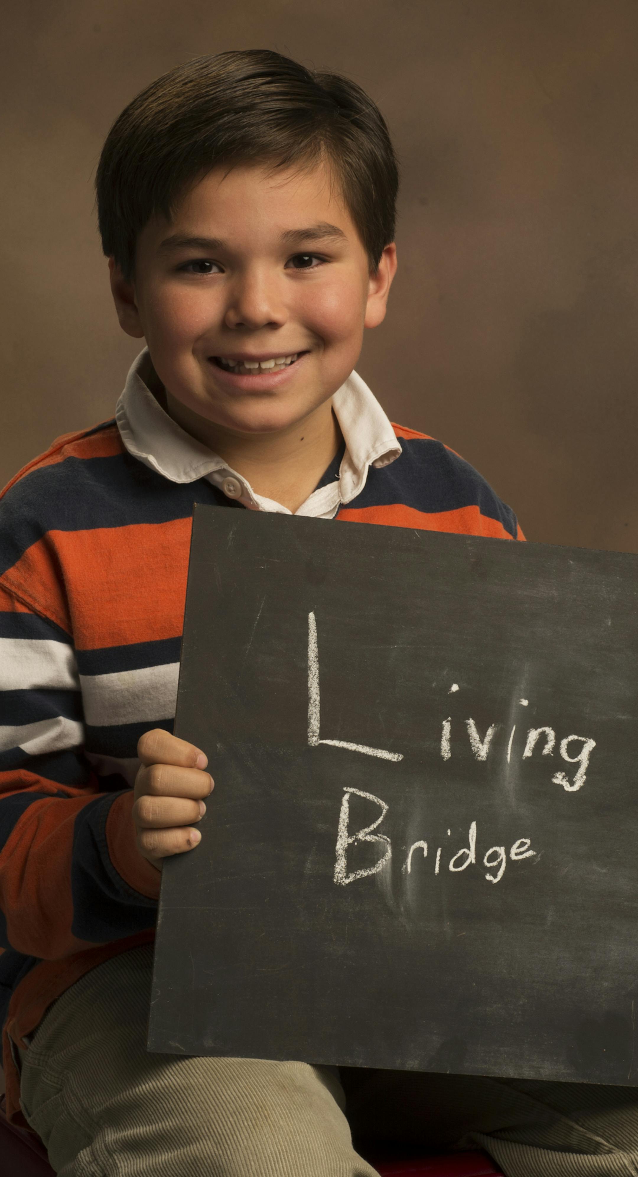 Marcos Odegard ] - (orange stripes/Living Bridge) Grade 3 Annual must - do shots of the United Way essay contest winners - approx 10 kids 000000 UnitedWay_102614 20036986A (DAVID BREWSTER/STAR TRIBUNE)