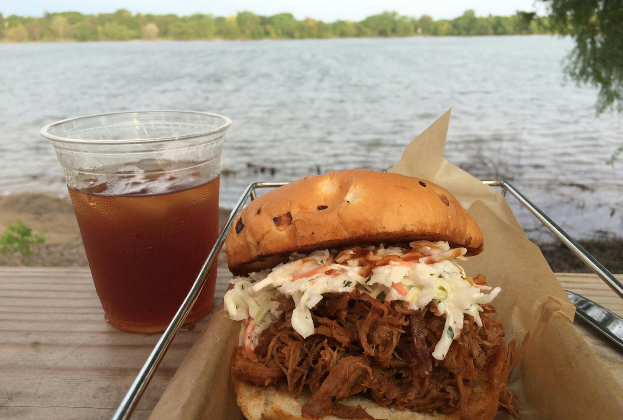 Rick Nelson Pulled pork at Sandcastle.