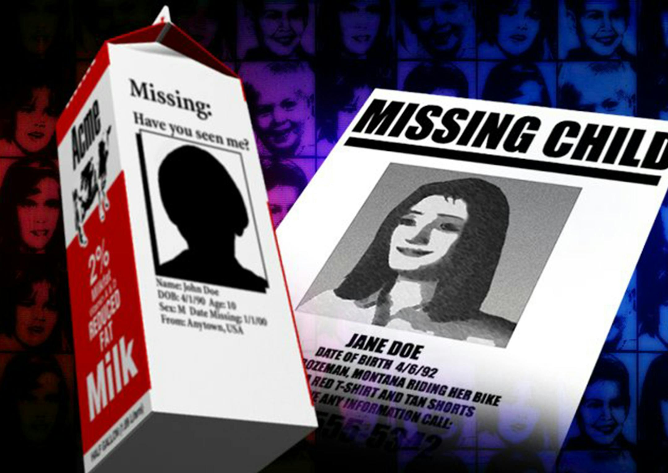 Graphic for National Missing Children's Day.
