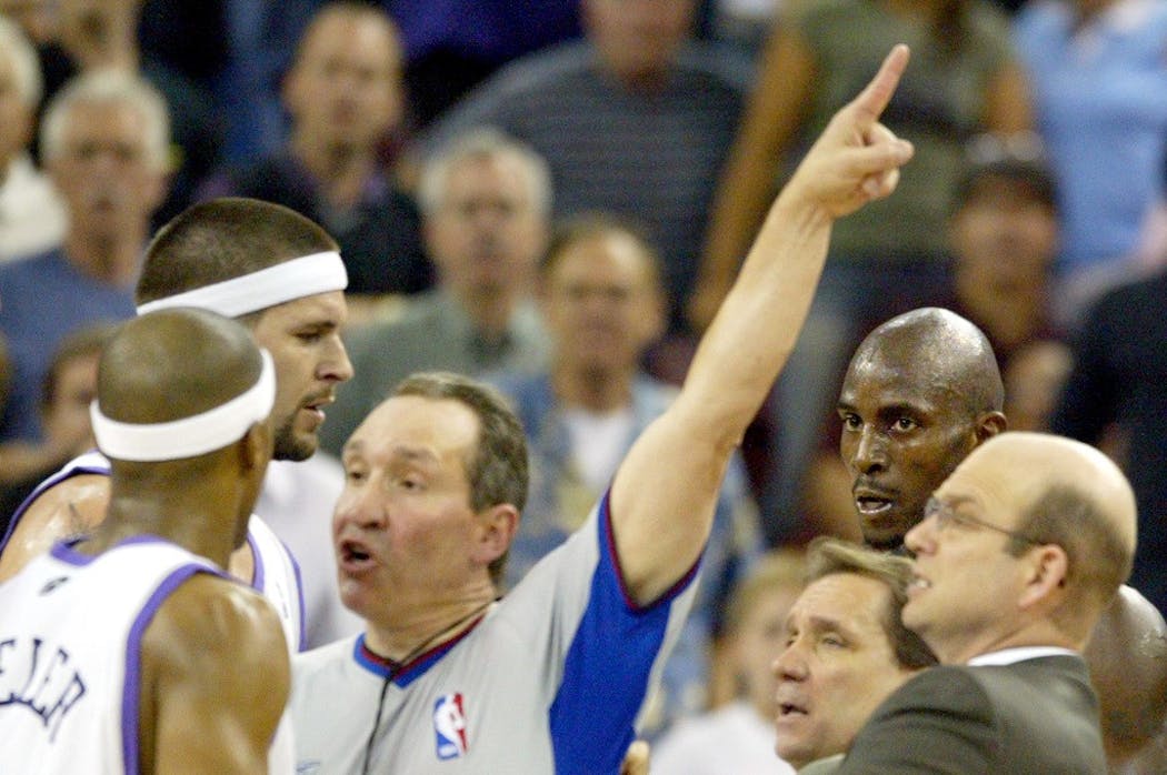 Anthony Peeler was ejected after an altercation with Kevin Garnett.