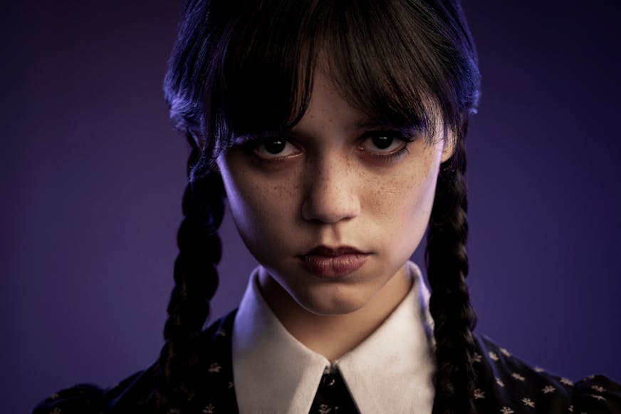Jenna Ortega as Wednesday Addams in Wednesday.