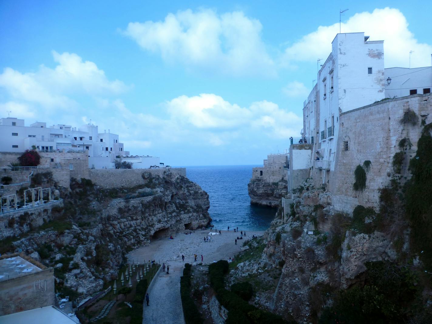 The beach: An inlet in inlet in Monopoli, in Puglia, Italy. Photo by Raphael Kadushin