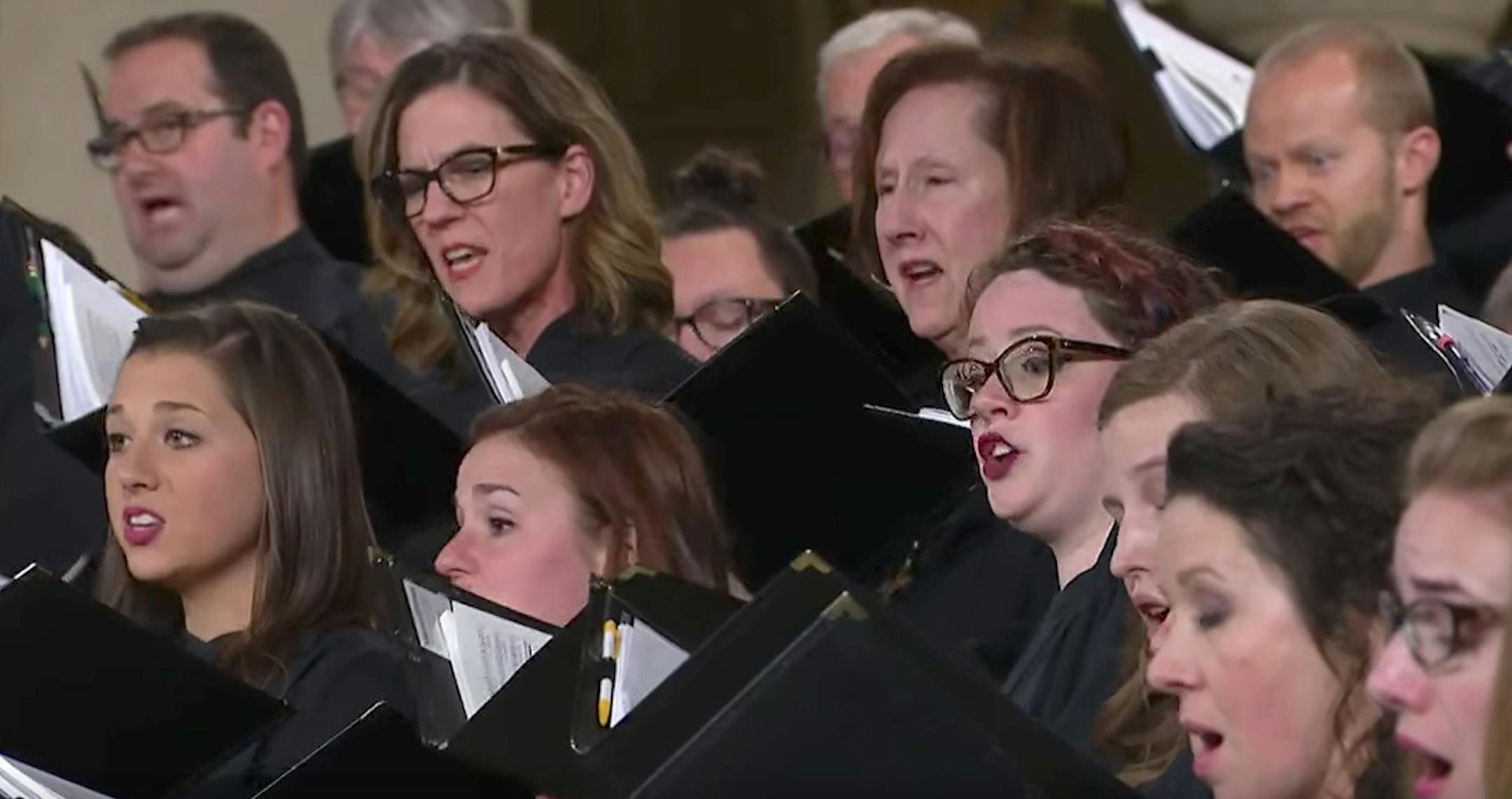 National Lutheran Choir performing at the Basilica of St. Mary