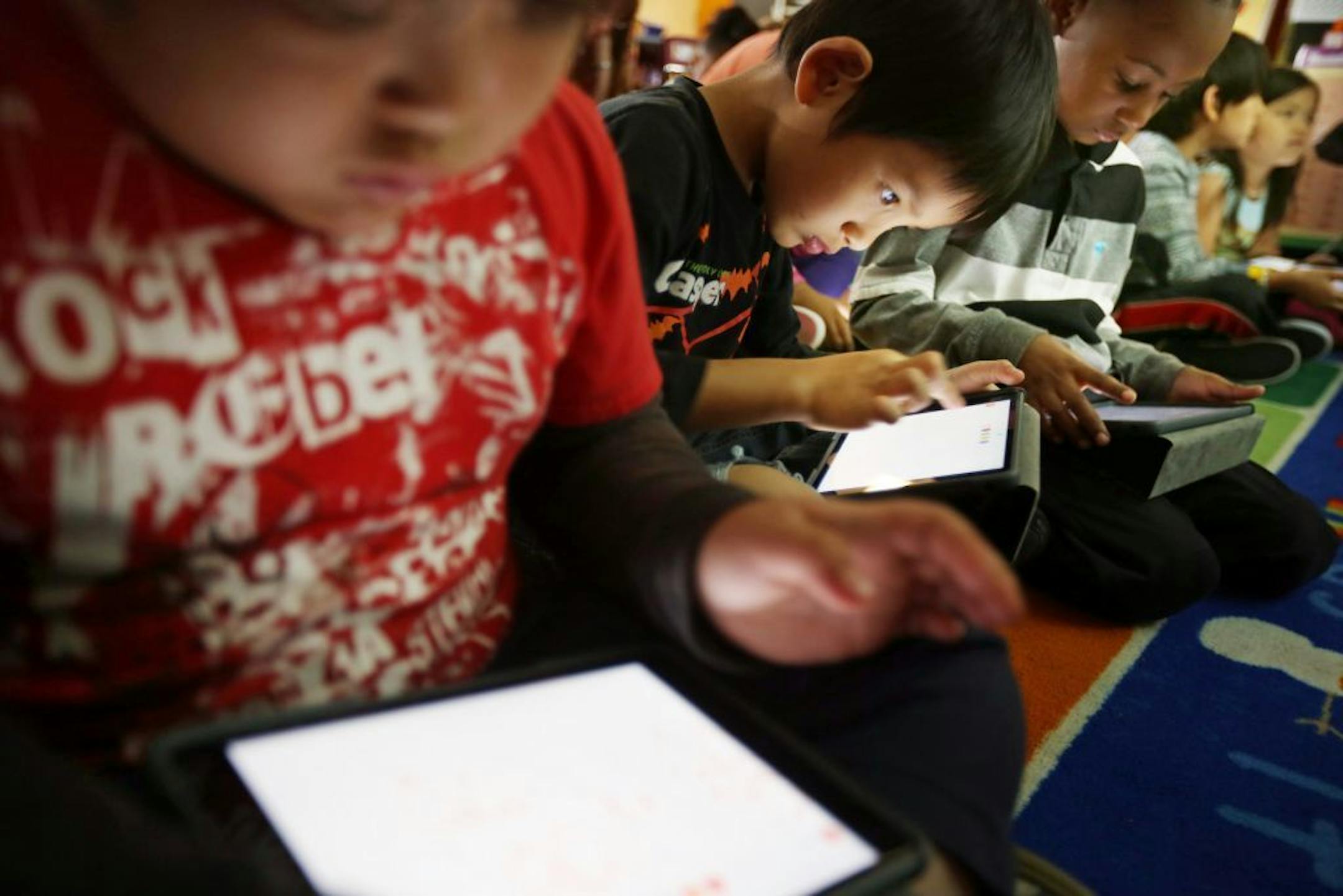 Kindergarteners worked on math skills at Mississippi Creative Arts School in 2015. The St. Paul School District expects a small, but unexpected, enrollment increase.