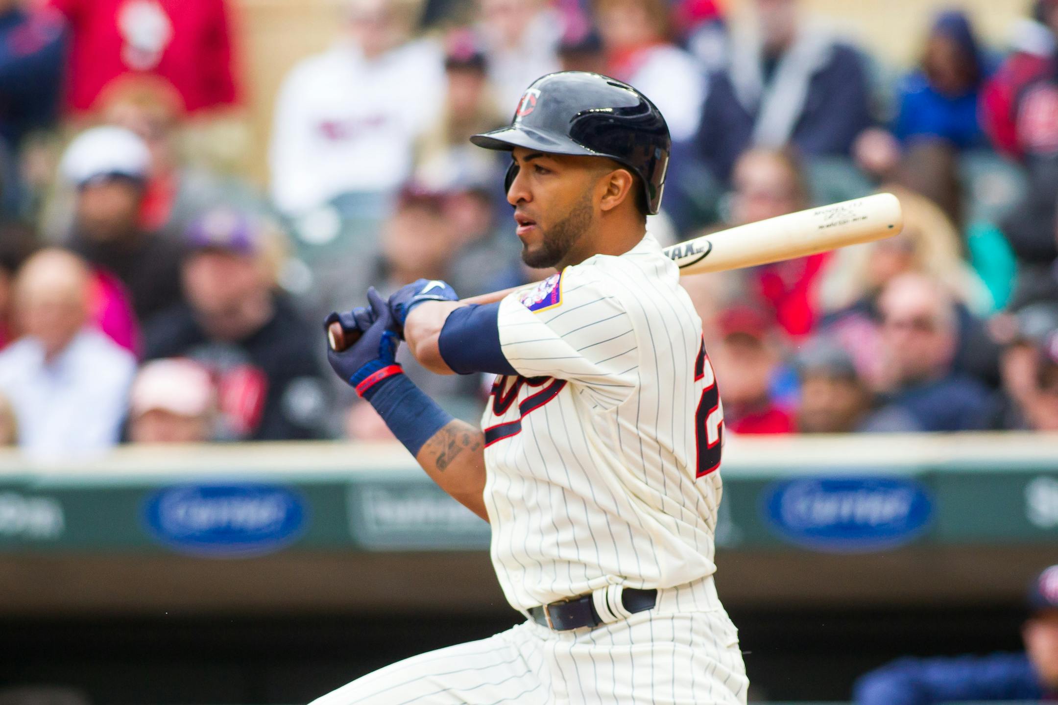 Monday was a typical high-energy, eventful game for Twins outfielder Eddie Rosario, who made a spectacular diving catch in left field, but also committed an error that cost the Twins a run, and failed to catch an entirely catchable bloop fly ball that let two more runs in.