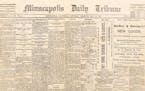 Star Tribune file
A recently restored first edition of the Minneapolis Daily Tribune dated May 25, 1867.