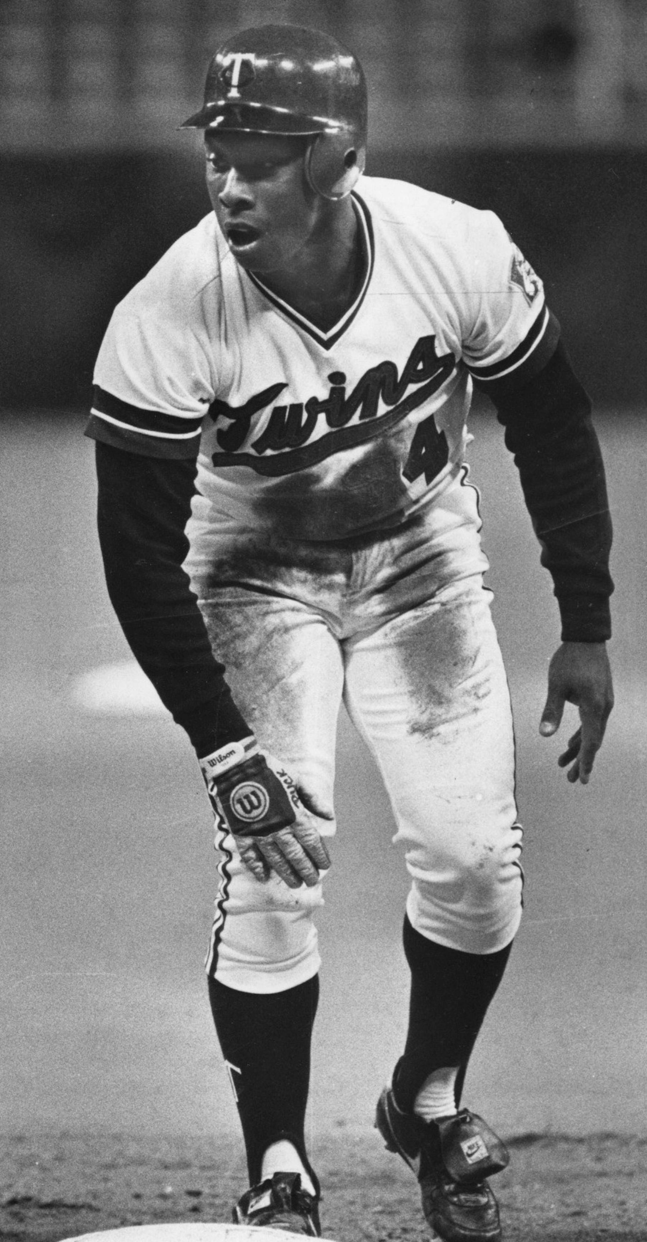 Minnesota Twin Kirby Puckett during his rookie season, May 15, 1984. Puckett was called up to the majors May 8, 1984. Star and Tribune photo by staff photographer Bruce Bisping.