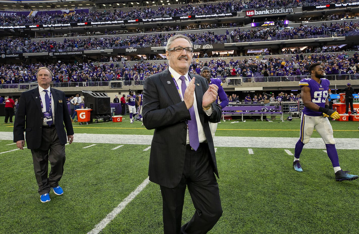 Vikings owner Zygi Wilf left a December game at U.S. Bank Stadium applauding, but last season didn't always go that well.