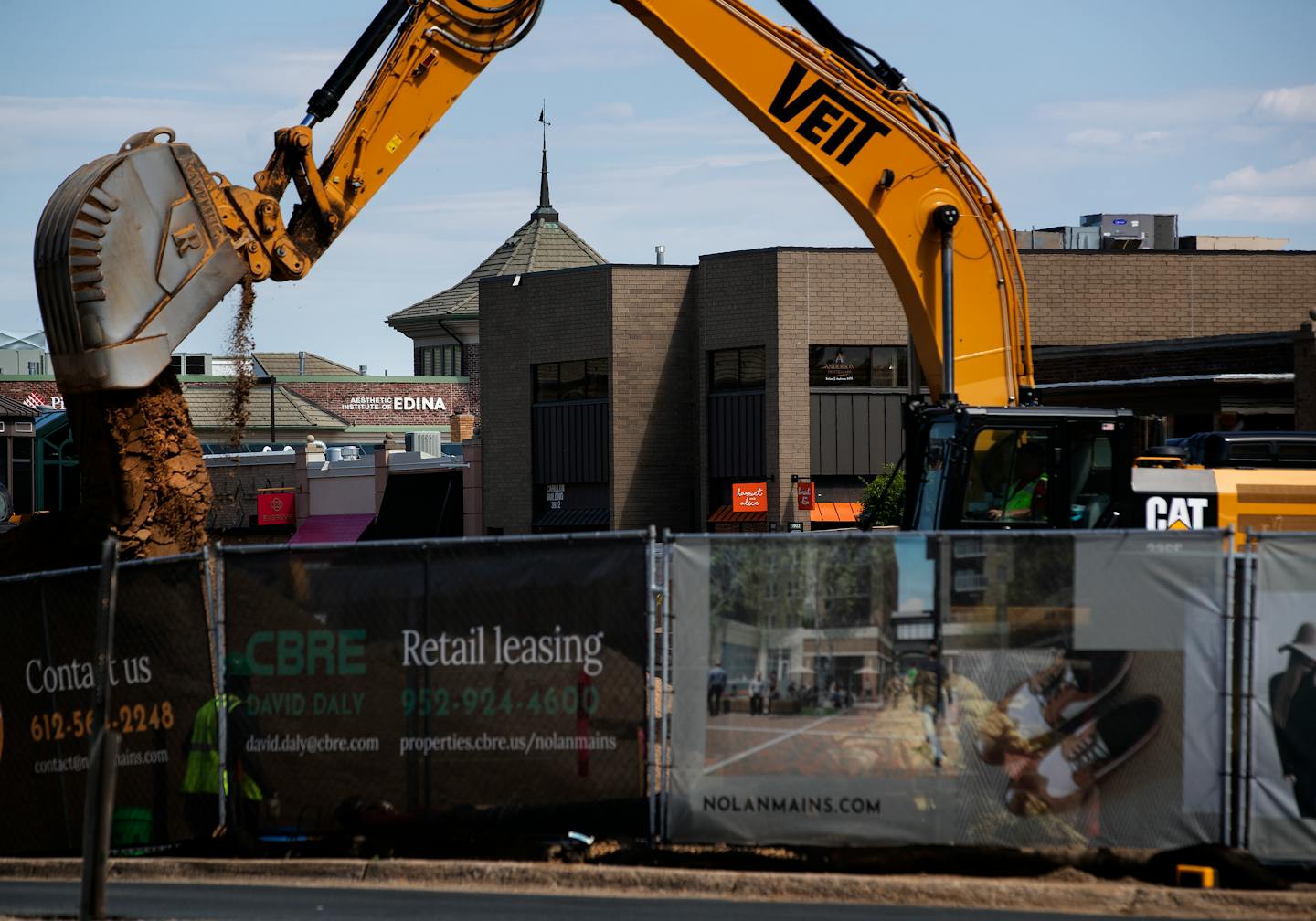 Construction near the 50th and France intersection in Edina in 2018. The city is considering updating its zoning code for the first time since the 197