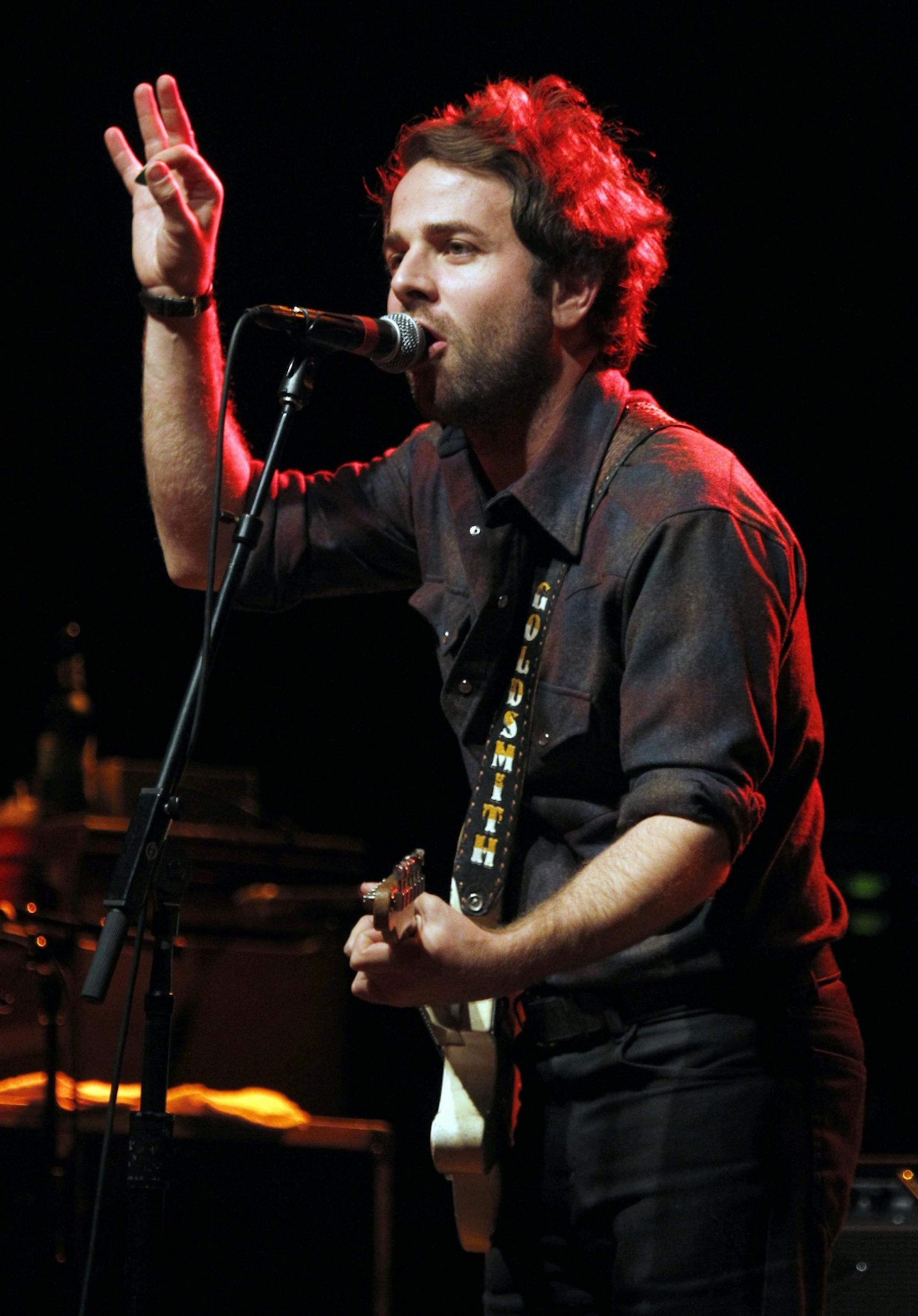 Taylor Goldsmith, Dawes' frontman, performing at First Ave Friday night.
